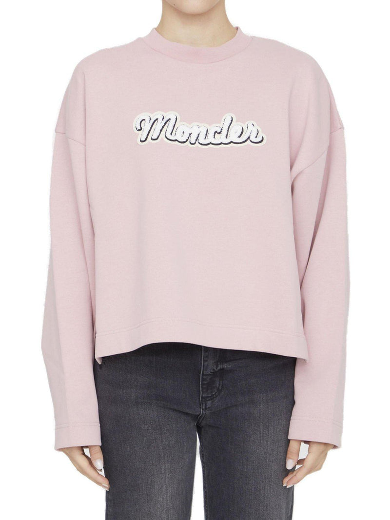 Moncler Logo Printed Crewneck Sweatshirt - Women - Piano Luigi