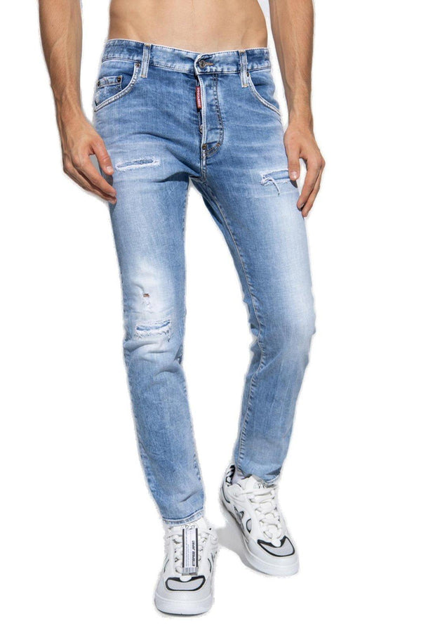 Dsquared2 Mid-rise Distressed Skinny Jeans - Men - Piano Luigi