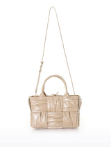 Bottega Veneta Woven Pleated Top Handle Tote Bag - Women - Piano Luigi