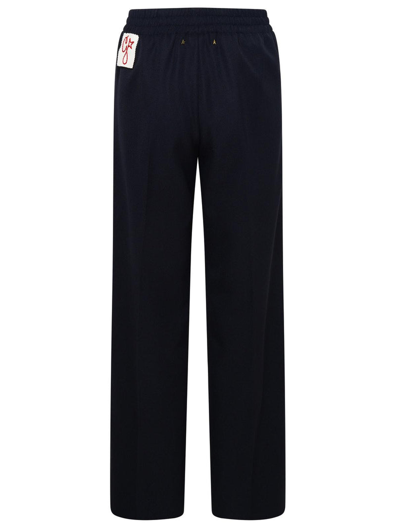 Golden Goose Navy Wool Blend Pants - Women - Piano Luigi