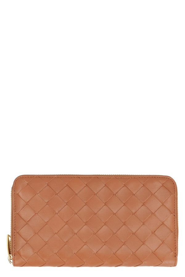 Bottega Veneta Intrecciato Zip-around Wallet - Women - Piano Luigi