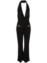 Balmain Jumpsuit With Denuded Shoulders - Women - Piano Luigi