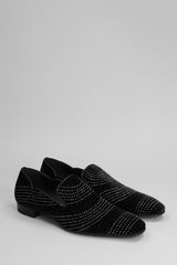 Christian Louboutin Loafers In Black Velvet - Men - Piano Luigi