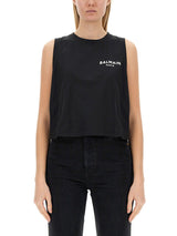 Balmain Tank Top With Logo - Women - Piano Luigi