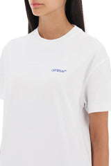 Off-White T-shirt With Back Embroidery - Women - Piano Luigi