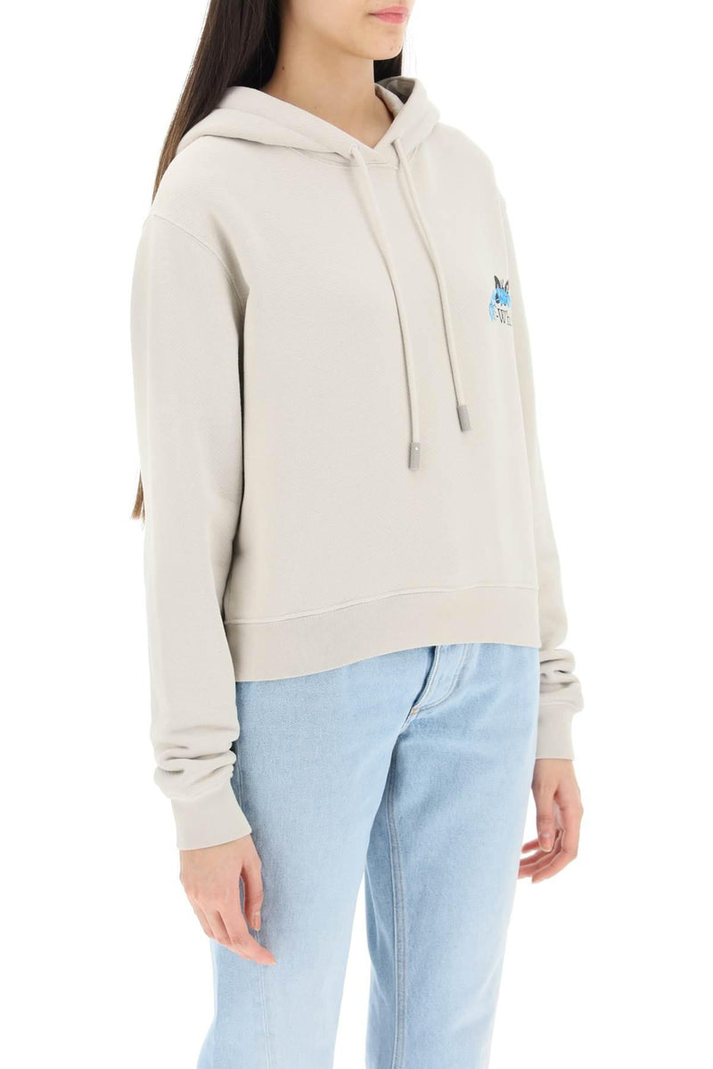 Off-White Beige Cotton Sweatshirt - Women - Piano Luigi