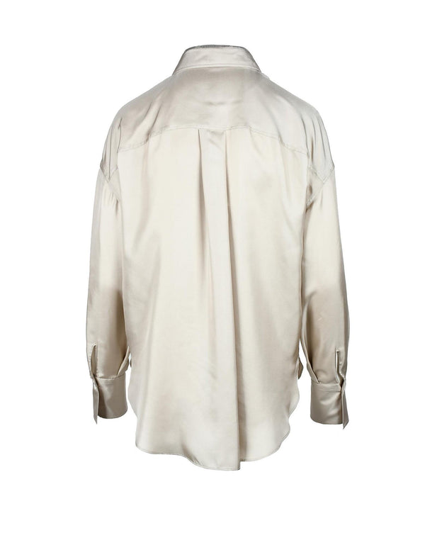 Brunello Cucinelli Womens Beige Shirt - Women - Piano Luigi