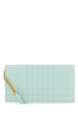 Burberry Sea Green Leather Lola Wallet - Women - Piano Luigi