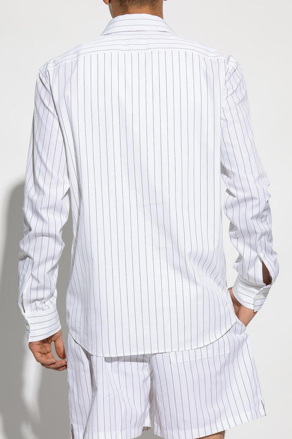 Bottega Veneta Shirt Grey Stripes - Men - Piano Luigi