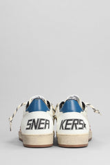 Golden Goose Ball Star Sneakers In White Leather - Men - Piano Luigi