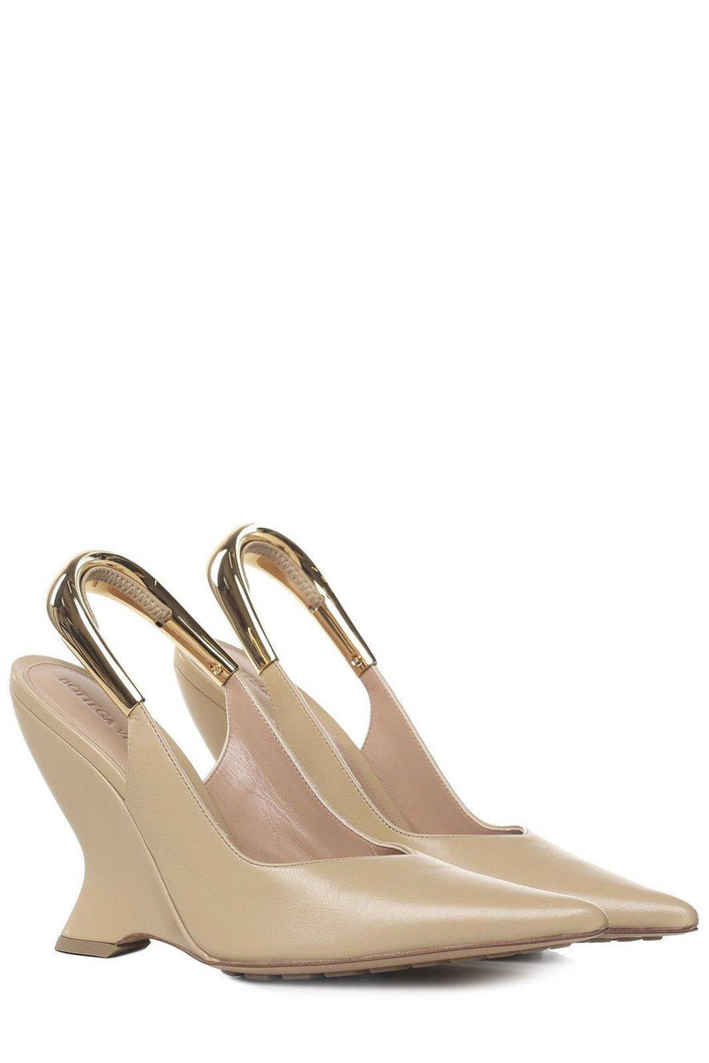 Bottega Veneta Pointed-toe Slingback Pumps - Women - Piano Luigi