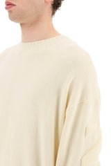 Off-White Cream Sweater With Embossed Detailing - Men - Piano Luigi