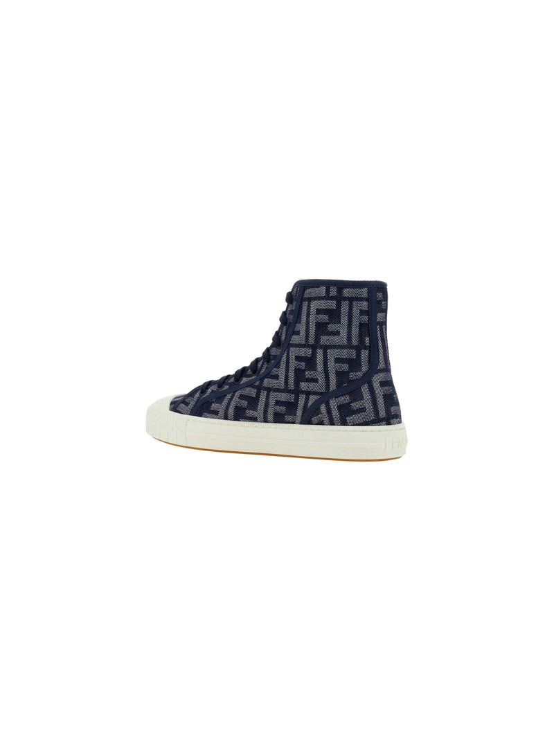 Fendi Domino High Top Sneakers - Men - Piano Luigi