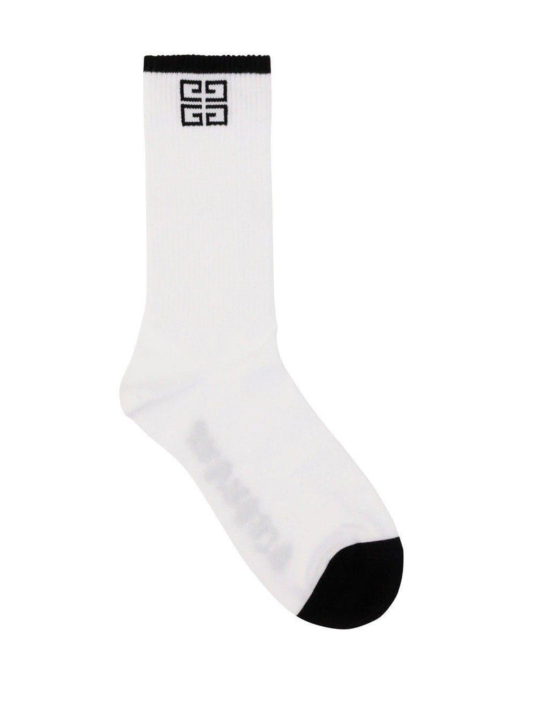 Givenchy Logo Intarsia Crew Socks - Men - Piano Luigi