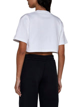 Off-White Off-stamp Crewneck Cropped T-shirt - Women - Piano Luigi