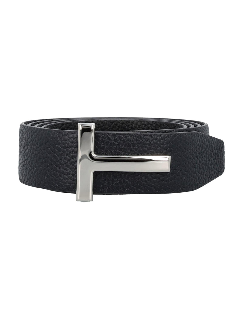 Tom Ford T Grainy Leather Belt - Men - Piano Luigi