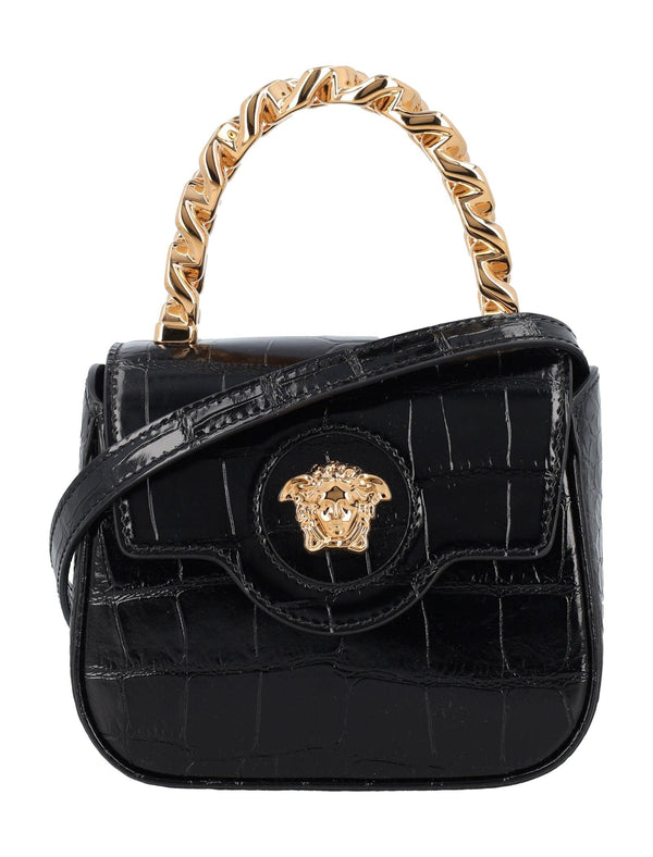 Versace Mini Top Handle Crocco Bag - Women - Piano Luigi