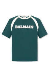 Balmain Logo Printed Crewneck T-shirt - Men - Piano Luigi