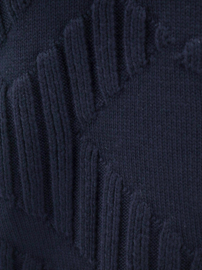 Fendi Blue Wool Jumper - Men - Piano Luigi