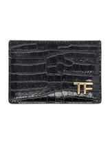 Tom Ford Printed Croc Classic Cardholder - Men - Piano Luigi