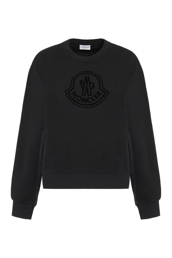 Moncler Cotton Crew-neck Sweatshirt - Women - Piano Luigi