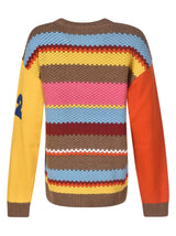 Dsquared2 Stripe Patterned Rib Knit Sweater - Women - Piano Luigi