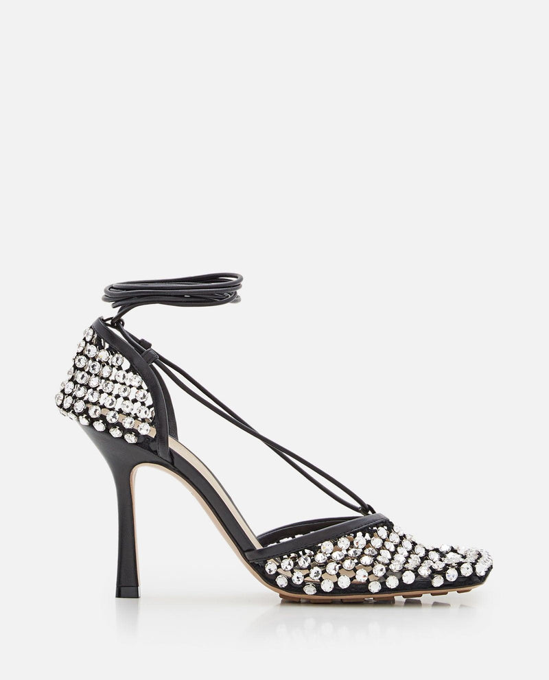 Bottega Veneta Net Crystals Sandals - Women - Piano Luigi