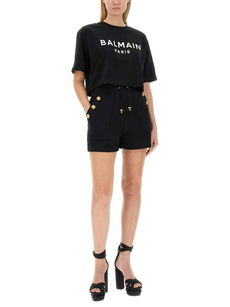 Balmain T-shirt With Logo - Women - Piano Luigi