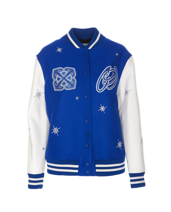 Off-White Wo Bling Stars Varsity Jacket - Women - Piano Luigi