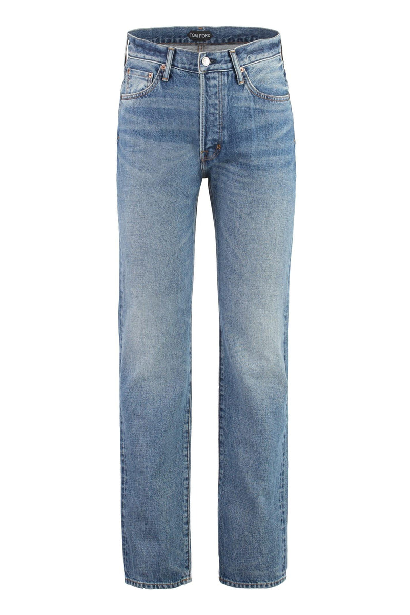 Tom Ford 5-pocket Straight-leg Jeans - Men - Piano Luigi