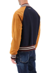 Dsquared2 College Bomber Jacket In Blue - Men - Piano Luigi