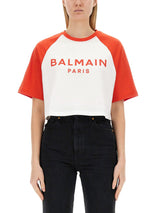 Balmain Cropped T-shirt - Women - Piano Luigi