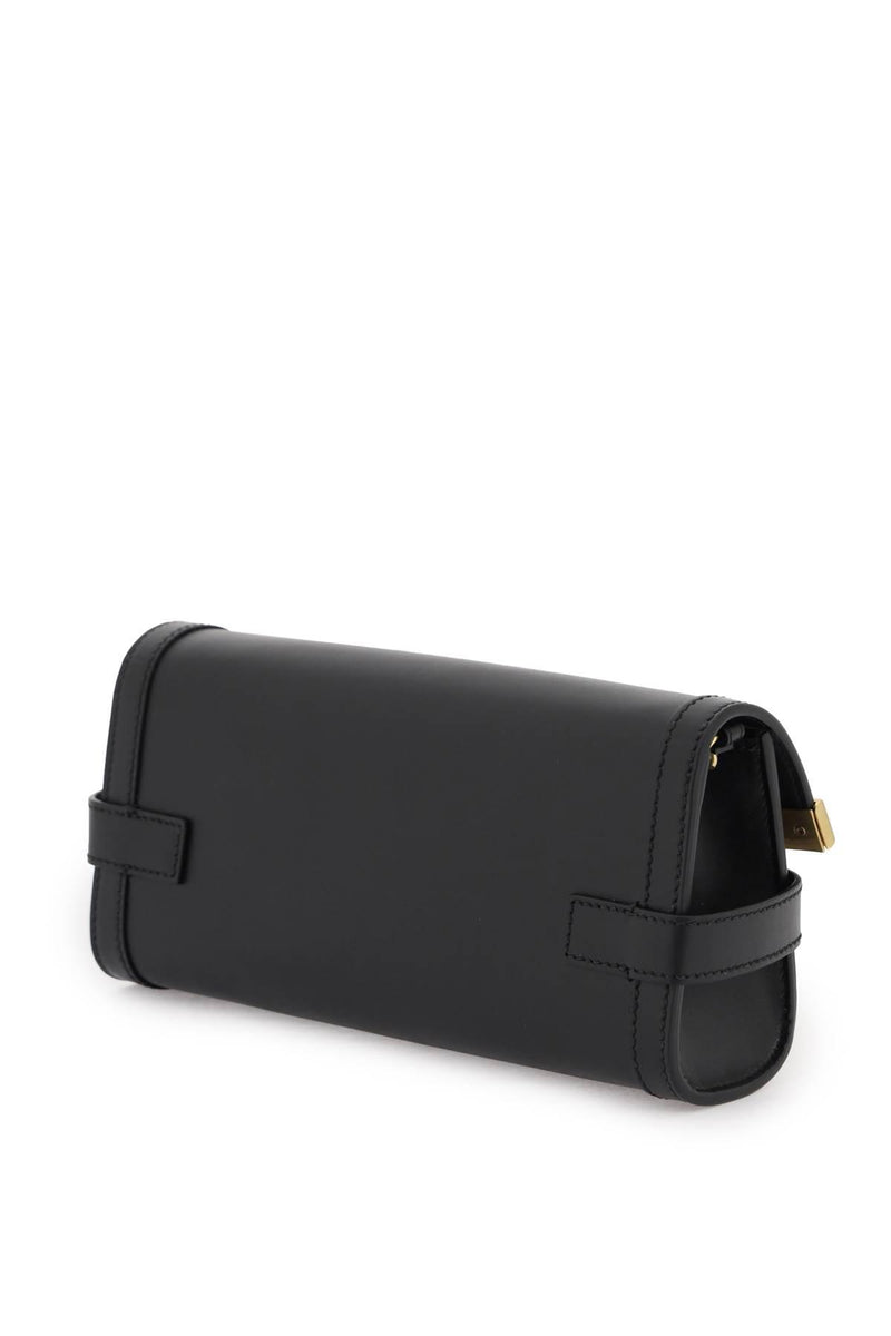 Balmain Bbuzz 23 Clutch In Black Leather - Women - Piano Luigi