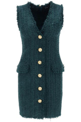 Balmain Mini Dress In Tweed - Women - Piano Luigi