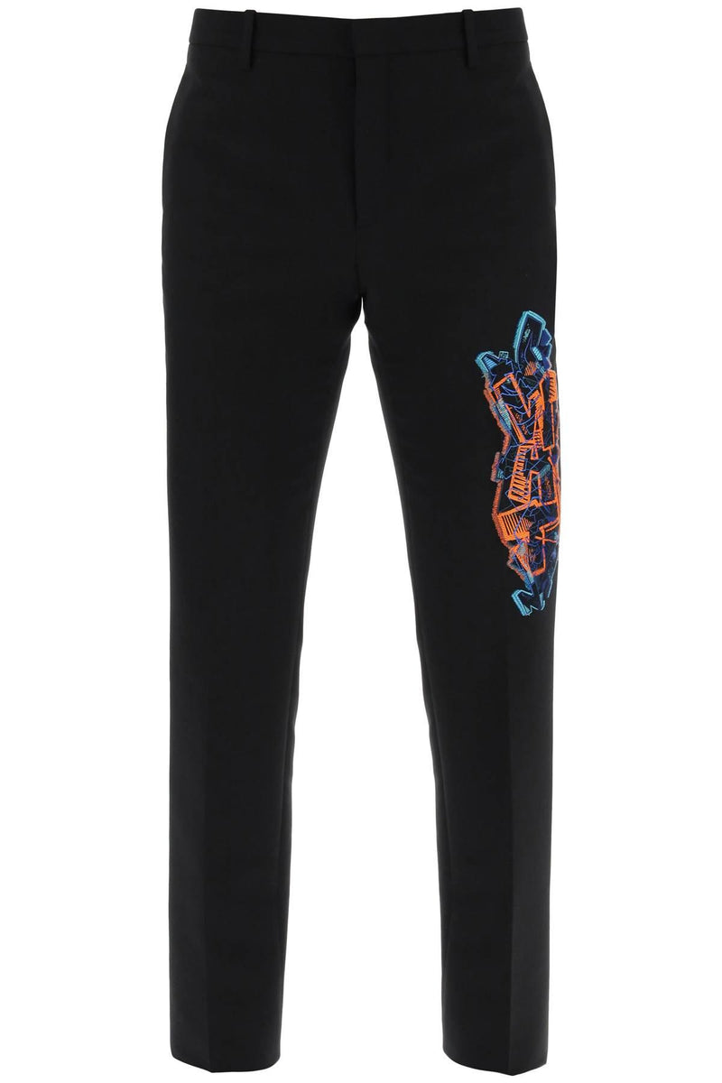 Off-White Printed Trousers - Men - Piano Luigi