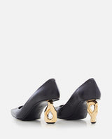 J.W. Anderson 75mm Chain Heel Leather Pumps - Women - Piano Luigi