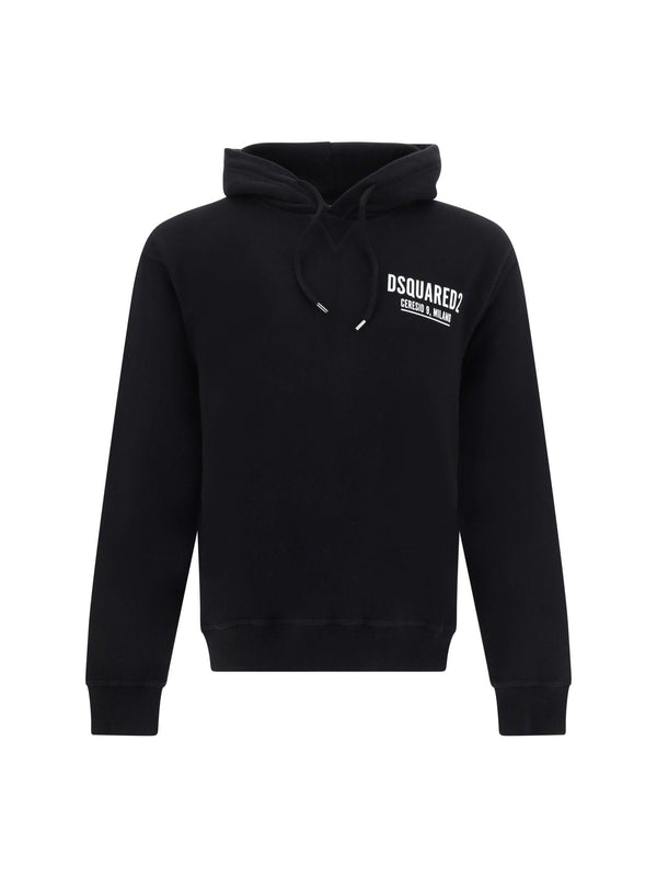 Black dsquared2 Ceresio 9, Milan Hoodie - Men - Piano Luigi