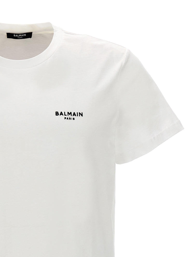 Balmain Flocked Logo T-shirt - Men - Piano Luigi