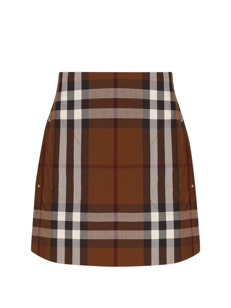 Burberry Check Jacquard Mini Skirt - Women - Piano Luigi