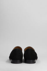 Christian Louboutin Dandelion Flat Loafers In Black Suede - Men - Piano Luigi