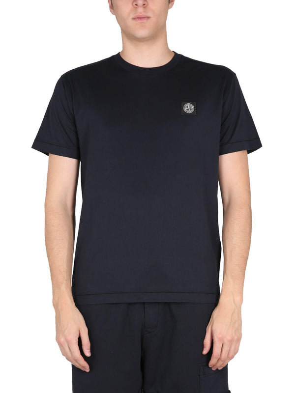 Stone Island Navy Blue 60/2 Cotton T-shirt - Men - Piano Luigi