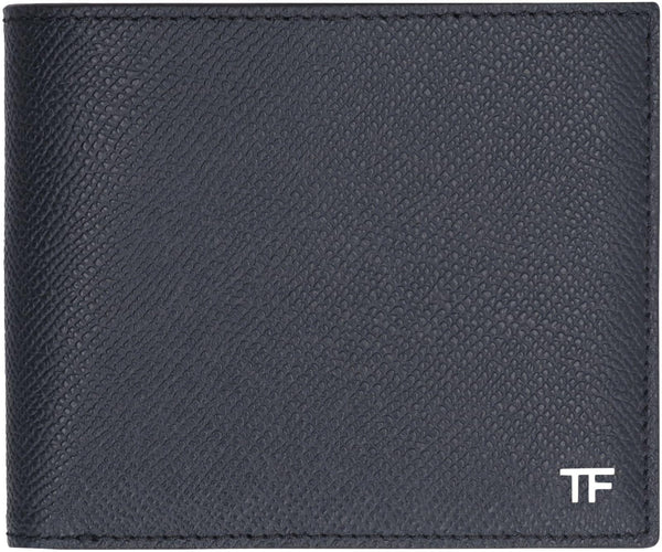 Tom Ford Leather Flap-over Wallet - Men - Piano Luigi