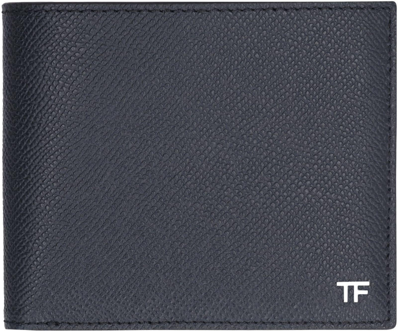 Tom Ford Leather Flap-over Wallet - Men - Piano Luigi