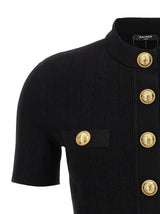 Balmain Logo Buttons Cardigan - Women - Piano Luigi