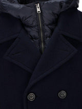 Woolrich Double Breasted Hooded Coat - Men - Piano Luigi