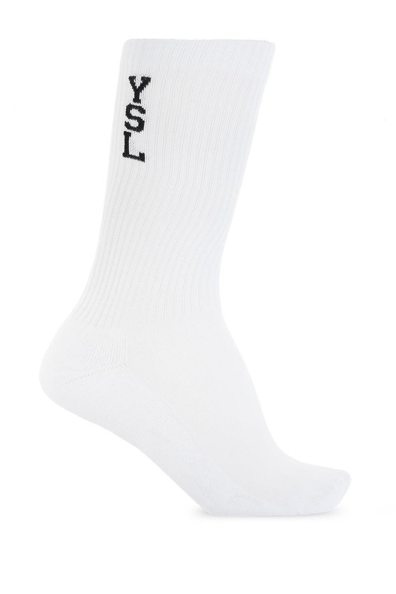 Saint Laurent Socks With Logo - Men - Piano Luigi