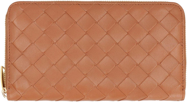 Bottega Veneta Intrecciato Zip-around Wallet - Women - Piano Luigi