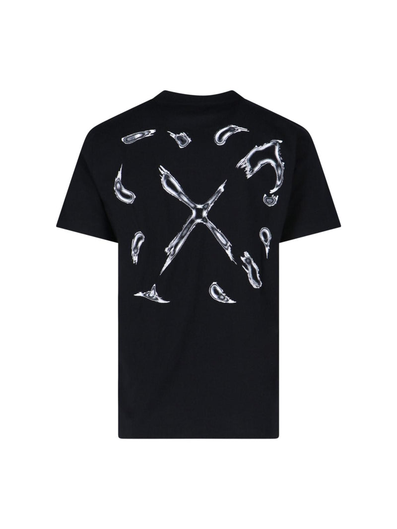 Off-White Black Cotton T-shirt - Men - Piano Luigi