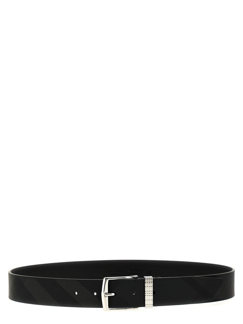 Burberry Check Leather Belt - Men - Piano Luigi