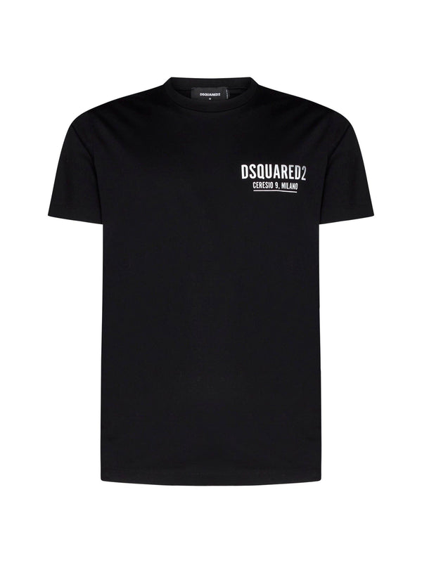 Dsquared2 Mini Logo Ceresio 9 T-shirt In Black - Men - Piano Luigi